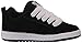 DC boys Court Graffik Skate Shoe, Black/White, 6 Big Kid US