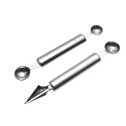 2 Stück Fruchtschnitzwerkzeug Melonenlöffel,Melonenausstecher Kugeln,Kugelausstecher,Kugelausstecher Melone,Kugelausstecher und Schnitzwerkzeug,Melonenlöffel Kugelausstecher Doppelzweck 2 Stück Fruchtschnitzwerkzeug Melonenlöffel,Melonenausstecher Kugeln,Kugelausstecher,Kugelausstecher Melone,Kugelausstecher und Schnitzwerkzeug,Melonenlöffel Kugelausstecher Doppelzweck