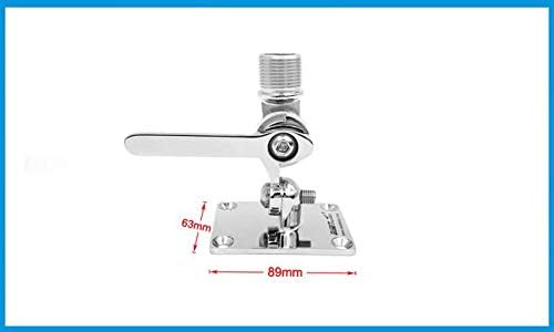 JZ 316 Stainless Steel Marine Radio VHF Antenna Dual Axis Ratchet Adjustable Base