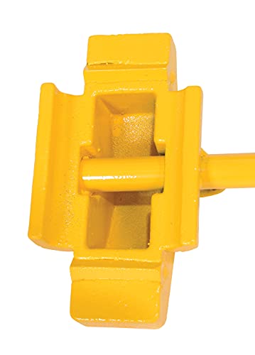 Image of Vestil SRC-1 Steel Single Rail Chock 7-1 /2 In. Width Yellow