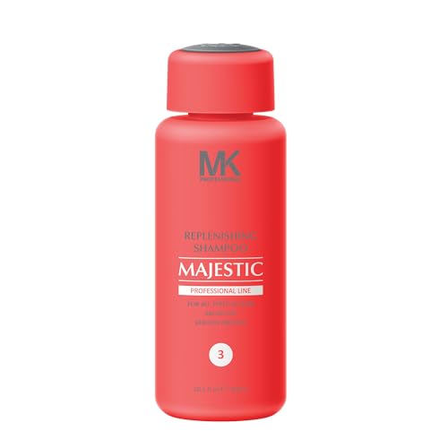 Image of MK PROFESSIONAL Argan Oil Repair Shampoo for Dry Damaged Hair, Sulphate Free Keratin Hair Treatment, Moroccan Shampoo for Women & Men, Hydrating and Nourishing (All Hair Types) - 10.1 Fl Oz / 300 ml