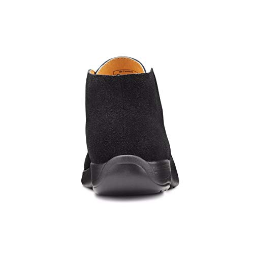 Dr. Comfort Women's Cara Casual Suede Leather Bootie Chukka Boot Black2