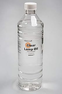CLEARCRAFT SMOKELESS AND ODOURLESS CLEAR LAMP OIL - 1 LITRE with FREE FUNNEL