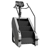 SPART Stair Climber with LED Screen, Commercial Grade Stepmill Exercise Machine, 15 Speed Levels Stair Climber Stepping Machine for Cardio and Lower Body Workouts, 15-164 Steps/Minute, Gray