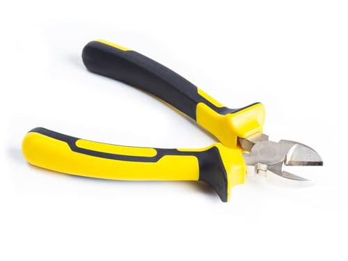 Tool HP04N Chrome Vanadium Steel Side Cutters Length 190 mm, Black/Yellow, Schwarz Und Gelb - Image 2