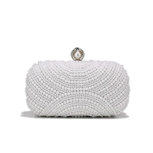 Sac de soirée brodé en perles artisanales style boîte à bijoux