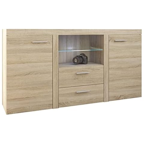 Mirjan24 Kommode Rango mit Glasboden Cover