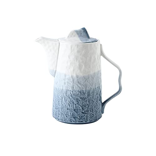 ANBID Teteras de Vidrio Jarra de Agua Jarra de cerámica de Color Degradado Jarra fría de Gran Capacidad Tetera Multiusos para, café, Bebidas caseras Jarra de Agua Teteras de Vidrio