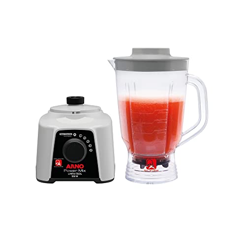Liquidificador Power Mix Limpa Fácil, Cinza Claro, 220v, Arno