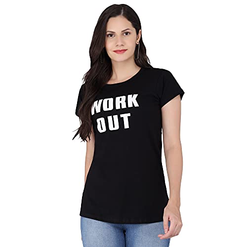 Image of FUNDAY FASHION Women & Girls Cotton Regular Fit Half Sleeves T-Shirt