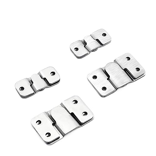 Image of Interlock Hanging Buckle,wall brackets, 1Pcs Headboard Wall Picture Hanger Display Hook Stainless Steel Interlocking Flush Mount Bracket Photo Frame Hardware ( Color : Silver , Size : Large ) ( Color