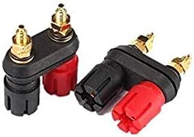 Dual 4mm Banana Plug Jack Socket Binding Post for Speaker Amplifier Terminal 2 Pack