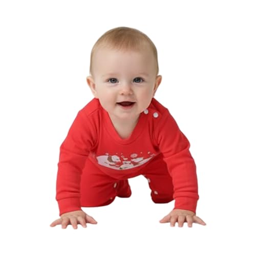 Genérico Pijama Navidad Familia Estampado de Tartán Rojo de Reno Manga Largos Camiseta y Pantalón Ropa de Dormir Infantil Niños Hombre Mujer Respirable Loungewear Regalo