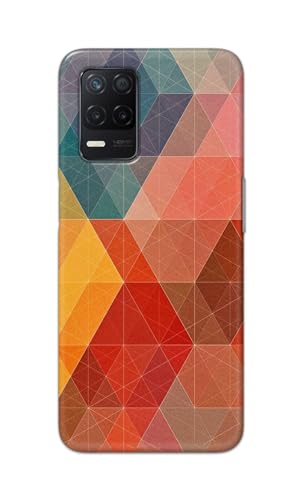 Image of Printed Hard Back Cover Case for Realme Narzo 30 5G Back Cover (Crumpled Design) -1111