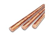 0.437 (7/16 inch) x 36 inches (3 Pack) C510-H04 Phosphor Bronze Round Rod Bar Durable Bronze Versatile Use DIY Metalwork Mechanical Industrial-Grade Material