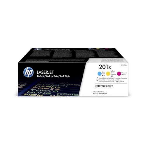 Toner HP 201X CF253XM pack 3 cartouches couleur haute capacité pour LaserJet Pro