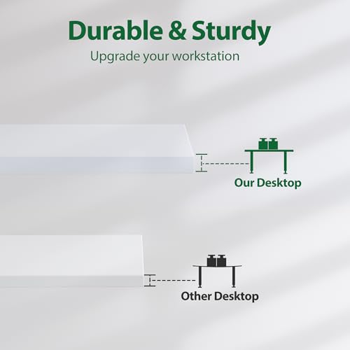 Image of Agilestic Electric Standing Desk, 71 x 31.5 Inches Height Adjustable Desk, Sit Stand up for Work Office Home, Ergonomic Rising Computer Table with Memory Preset, White