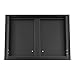 BBQ Access Door Black, 17W x 24H Inch Outdoor Kitchen Doors, Flush Mount Single Vertical Door for BBQ Island Grilling Station Storage Cabinet (Black no Vents, 17