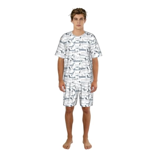 Pyjama court teckel homme pour en finir avec les nuits chaudes