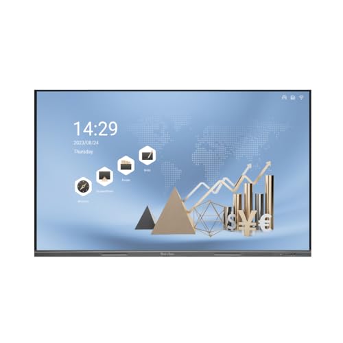 Studynlearn 55 Inch Interactive Flat Panel Multitouch Screen Display 4 GB RAM | 32 GB ROM with K-12 Digital Content (1-Year) – The Best Interactive Panel for Teaching, Schools, Coaching & Offices (55)