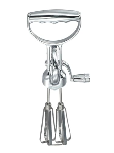 Serenophile Rotary Egg Beater, Hand Crank Whisk, Stainless Steel Mixer, Double Head Stirrer, Fast Mixing Kitchen Tool for Home Baking - Image 4