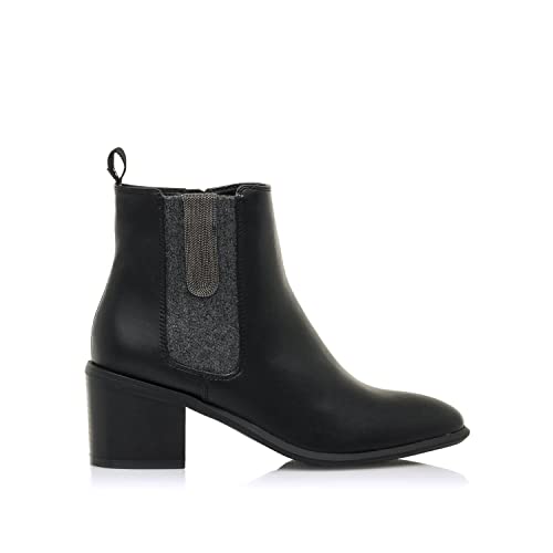 MARIAMARE Botines Mujer Botines 63266 Mujer | Botines Vestir | Cierre con Cremallera | 52817 | Negro Cover