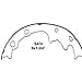 Wagner ThermoQuiet PAB474R Riveted Brake Shoe Set, Rear