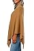 Fishers Finery Women's 100% Cashmere Knit Poncho (Tan, One Size)