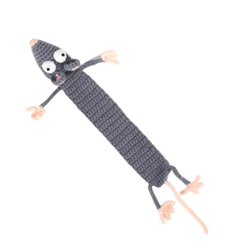 Meiliyizu Crochet Animal Bookmarks - Handmade Knitted Bookmarks for Christmas Stocking Stuffers Reading Gift for Kids & Book Lovers