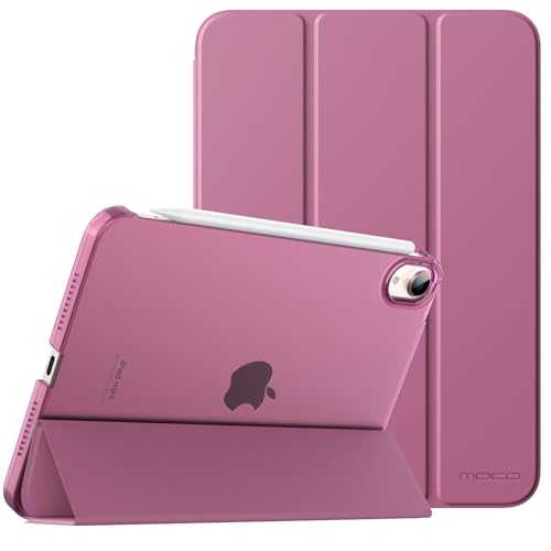 Coque iPad mini 7 MoKo fine qui protège des chutes quotidiennes grâce au polycarbonate avec support