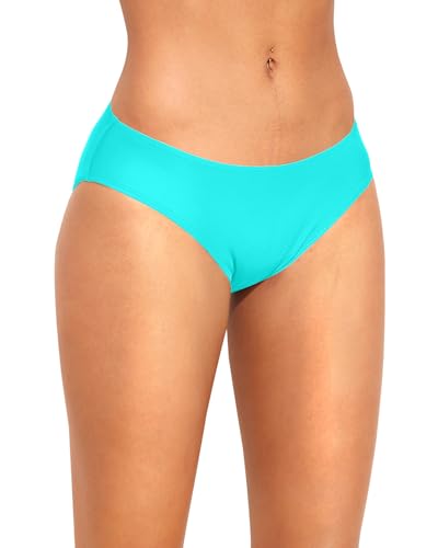 Image of Women Bikini Bottom Full Coverage Bathing Suit Bottoms Swimsuit Bottom | Low Waist Design, Side Strap Cutout, Full Rear Coverage, Secure Fit, Soft Breathable Fabric