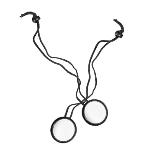 BESPORTBLE 2 Pack Diving Rearview Mirrors 360° Adjustable Snorkeling Scuba Diving Mirrors with Lanyard Signal for Survival