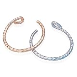 Pair of Fake Nose Rings - Comfortable 20 gauge Clip on Nose Piercings - Handmade 7mm 14k gold & Sterling Silver Faux Piercing Hoops