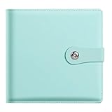 Geldscheine und Briefmarkenaufbewahrung, 100 Taschen, groß, 25 Blatt, mit doppelseitigem Sammelbuch für Bankalbum, Postkarten, Tickets und Erinnerungsstücke, Blau