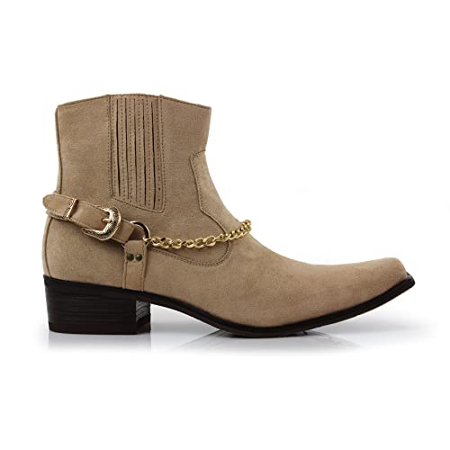 Image of Ferro Aldo Men's Western Boot Collection | Casual & Dress Ankle Boots in Cowboy, Chelsea, & Biker Styles for Men