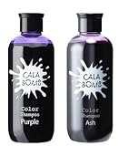 美容室専売品 カラボム カラーシャンプー ムラサキ 250ml + アッシュ 250ml