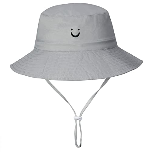 Image of MaxNova Toddler Sun Hat Smile Face UPF 50+ Baby Bucket Hat for Boys Girls 0-5 Years
