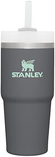Image of STANLEY Quencher H2.0 Tumbler with Straw 14 oz | Flowstate 3-Position Lid | Cup Holder Compatible for Travel | Insulated Stainless Steel Cup | BPA-Free | Charcoal
