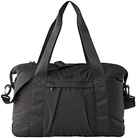 New Balance Men's Women's Unisex OPP Core Duffel Bag, Spacious and Lightweight, Medium or Small Sizes, Black Briefcase, M, Professional