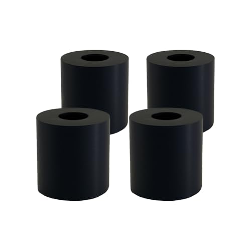 NBR Rubber Spacer ID12 × OD30 × H30 mm – Round Anti-Vibration Pad, Rubber Bushing, Thick Rubber...