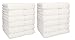 Produktbild Betz 12 Stück Handtücher Palermo 95°C waschbar 100% Baumwolle 12 Handtücher 50x100 cm Farbe weiß