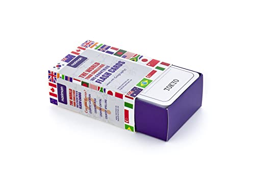 Nariman The World Tour 105 Countries Flash Cards|Learn With Geography|Early Learning Toys, Learn Country Name|Flags|Capitals |Locations|Jumble Word Game |Write On-Wipe Off #TOP4