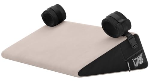 Matelas Liberator Bondage Wedge de luxe en velours crème pour literie