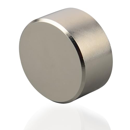 MUTUACTOR Neodymium N52 Disc Magnet,1PCS Magnetic Mount Permanent Rare Earth Magnet NdFeB Magnets,40x20mm Heavy Duty Strong Magnetic Force for Lifting Fastener Holding in Kitchen Garage
