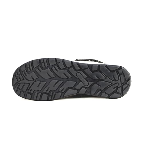 Allen Cooper 1691 Popcorn Mould Steel Toe Leather Safety Shoe (11) Black/Red