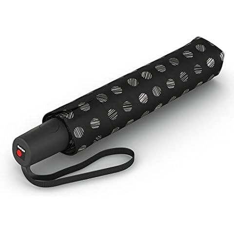 Knirps Regenschirm I.200 Medium Duomatic in Pinta Classic mit Schirmtasche I kleiner Taschenschirm mit Drucktaste I Regenschirm automatisch & kompakt I Taschenregenschirm leicht & sturmfest Cover