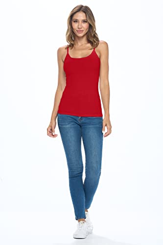 Image of Natural Uniforms Women's Camisole Tank Top-Breathable Cotton Stretch