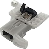 NaschLager Türschloss 10006917 für Geschirrspüler kompatibel mit Bosch Siemens mechanische Türverriegelung Türriegel mit Magnet und Feder Türverschluss Verriegelungseinheit weißes Gehäuse Ersatzteil