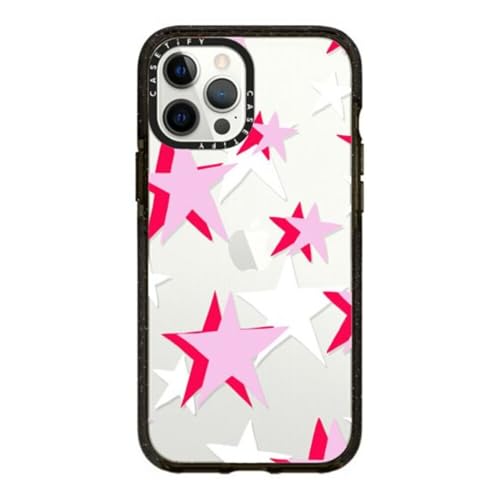 Coque Impact iPhone 12 Pro Max antichoc CASETiFY motif étoiles noir