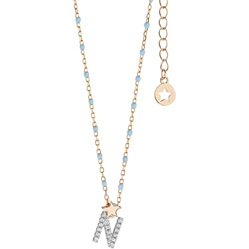 Materiale: Argento 925 Comete Collana Girogola Stella Lettera N GLA186